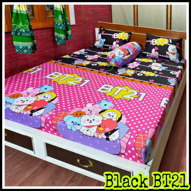 Sprei BTS/BT21 Polka