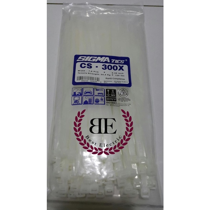 

Office & Stationery | Document Organizer | Kabel Ties / Kabel Tis / Cable Tie Cs 300 X Putih 30 Cm Sigma Cs300X | Best Seller
