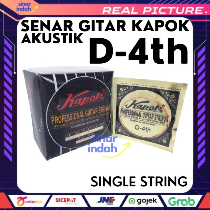 Single String Senar Gitar Kapok Akustik Satuan No 4 Nada D Original Medan