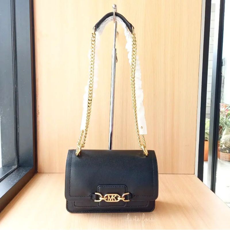 Tas Michael Kors Heather XS Crossbody Black Original