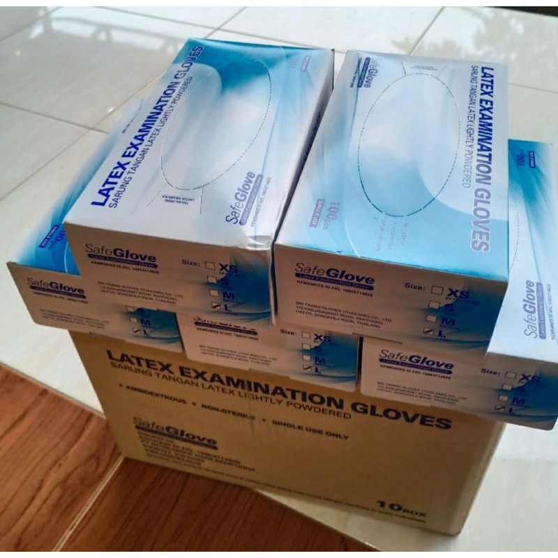 Safegloves Latex / Safe gloves Latex / Sarung Tangan Latex / Sarung Tangan Medis