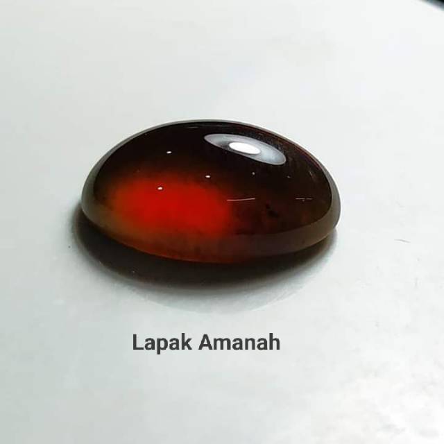 Batu Natural Red Garnet Hessonite Bodyglass Bergiwang