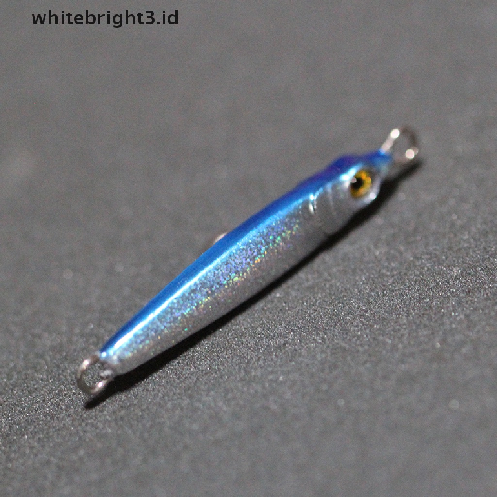 {whitebright3.id} 3g Fishing Hard Bait Lead Fish Lure Casting Spoon Metal Jig Spinner Accessory ,