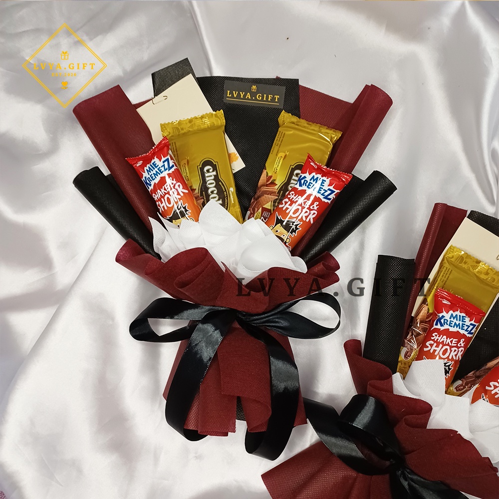 (SNACK 0013) Lvya.gift Buket snack mini simple | Buket ulangtahun simple | Buket grosir