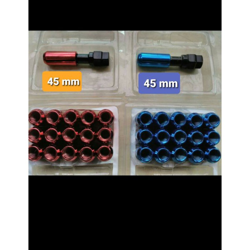 Baut Roda Besi 45 mm BIRU