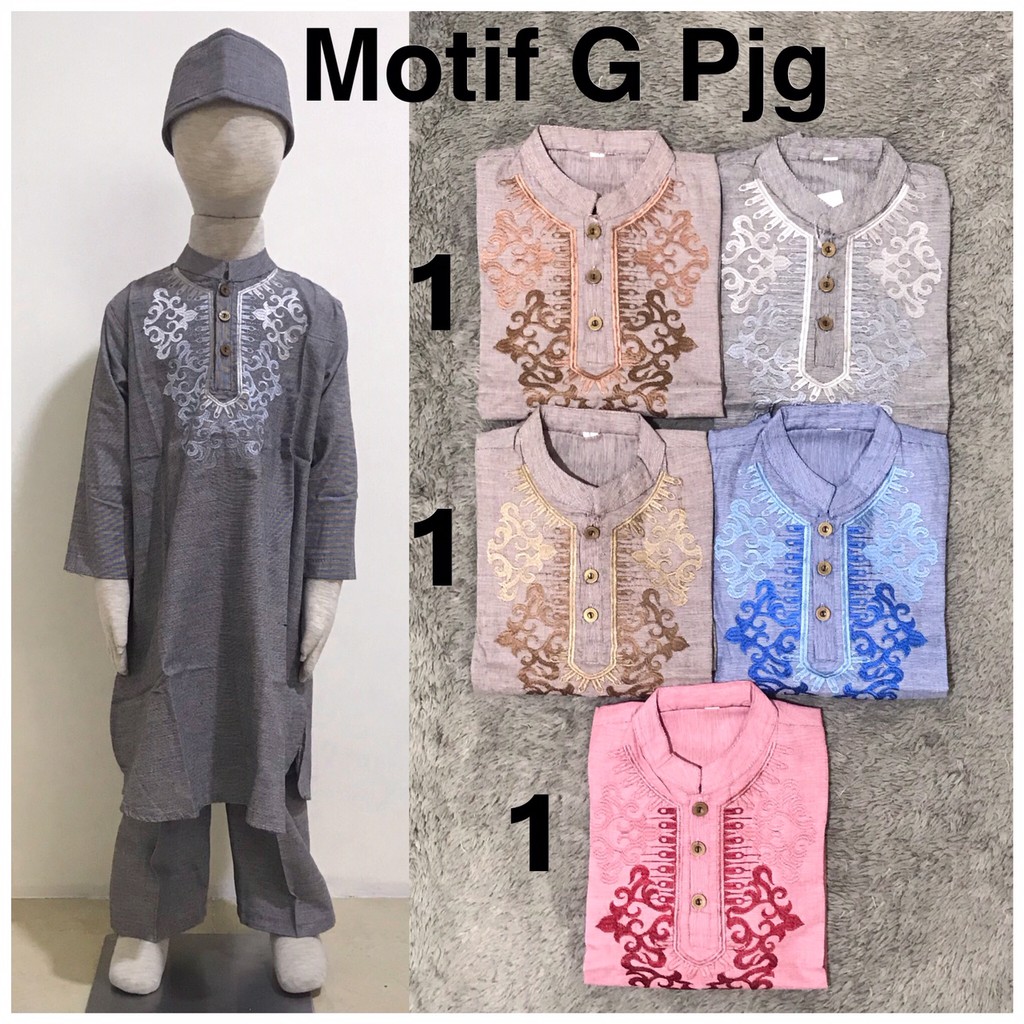 Baju Koko Anak Pakistan / Baju Muslim Anak Panjang 1-5 tahun