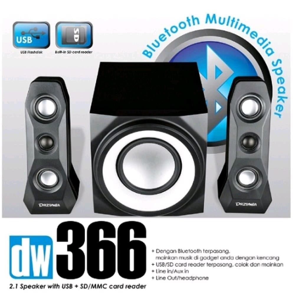 Promo Speaker Dazumba DW366N Multimedia Bluetooth Baru