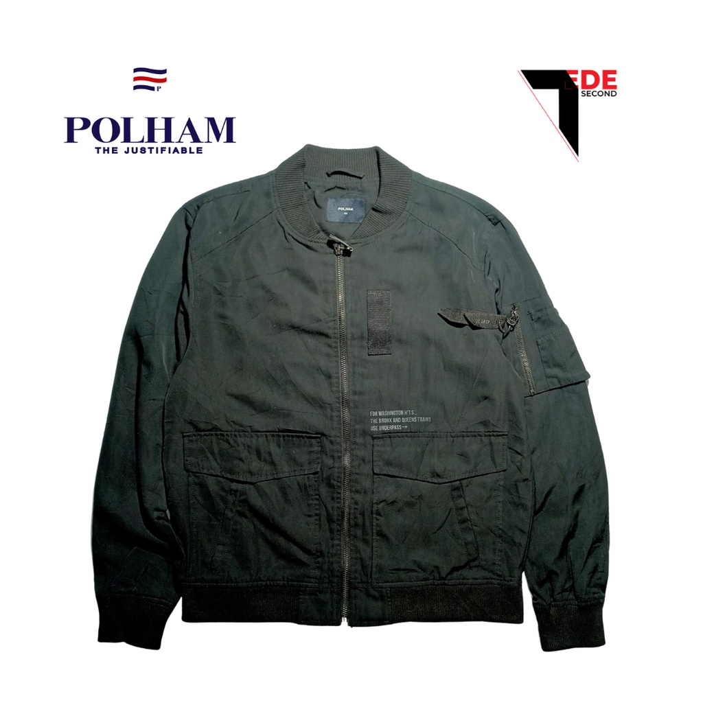 Jaket Bomber Brand POLHAM Unisex Second - Size L