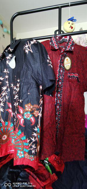 Nailo Batik Hrb026 Kenongo Kemeja Tosca Pendek Pekalongan Padi M L Xl Sogan Tulis Halus Kemeja Batik