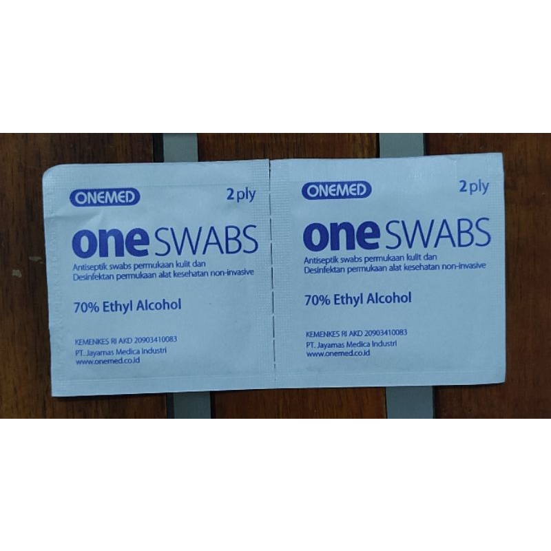 One Med Alkohol Swabs / Tisu Alkohol / 2 Sachet