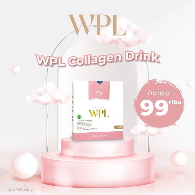 WPL COLLAGEN WHITENING DRINK  ISI 10 SACHET | MINUMAN COLLAGEN PEMUTIH KULIT BY WINNY PUTRI LUBIS