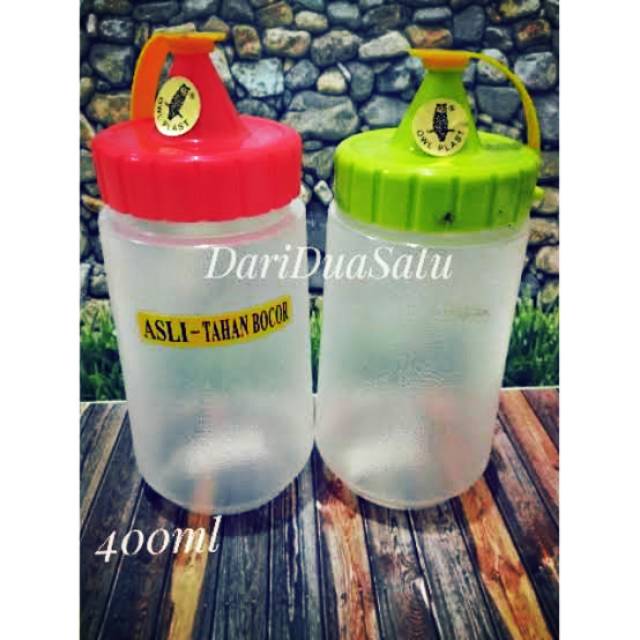 Owl Plast Product | Botol Kecap 400 ML | Botol Saos Plastik | Botol Sambal Plastik | Tempat Sambal