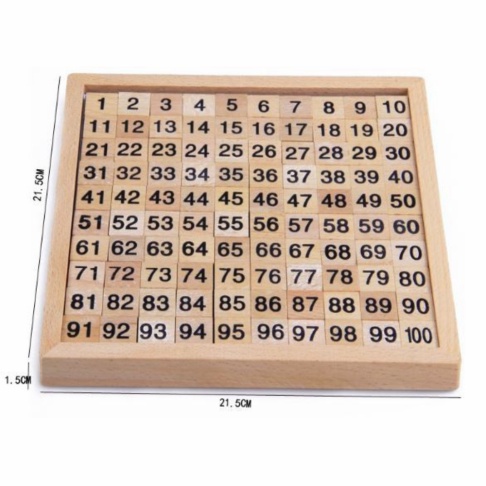 

[MONTESSORI] Wooden Hundred Board Counting Number / Papan Berhitung An Murah