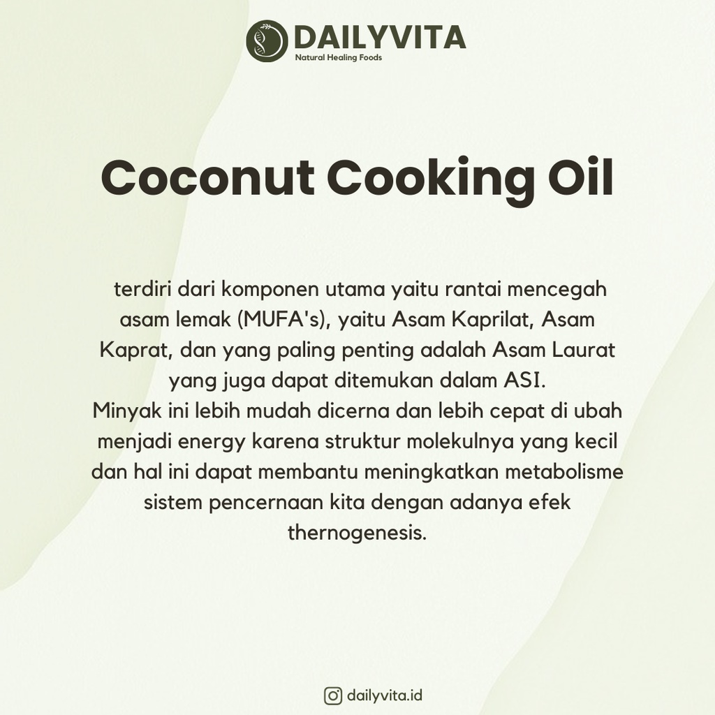 Nucifera - Coconut Cooking Oil (Minyak Goreng) 1000ml