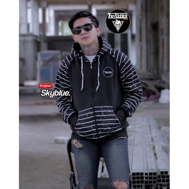 SWEATER HOODIE PRIA WANITA SALUR GARIS STRIPE BELANG UNISEX HODIE PREMIUM COWOK CEWEK