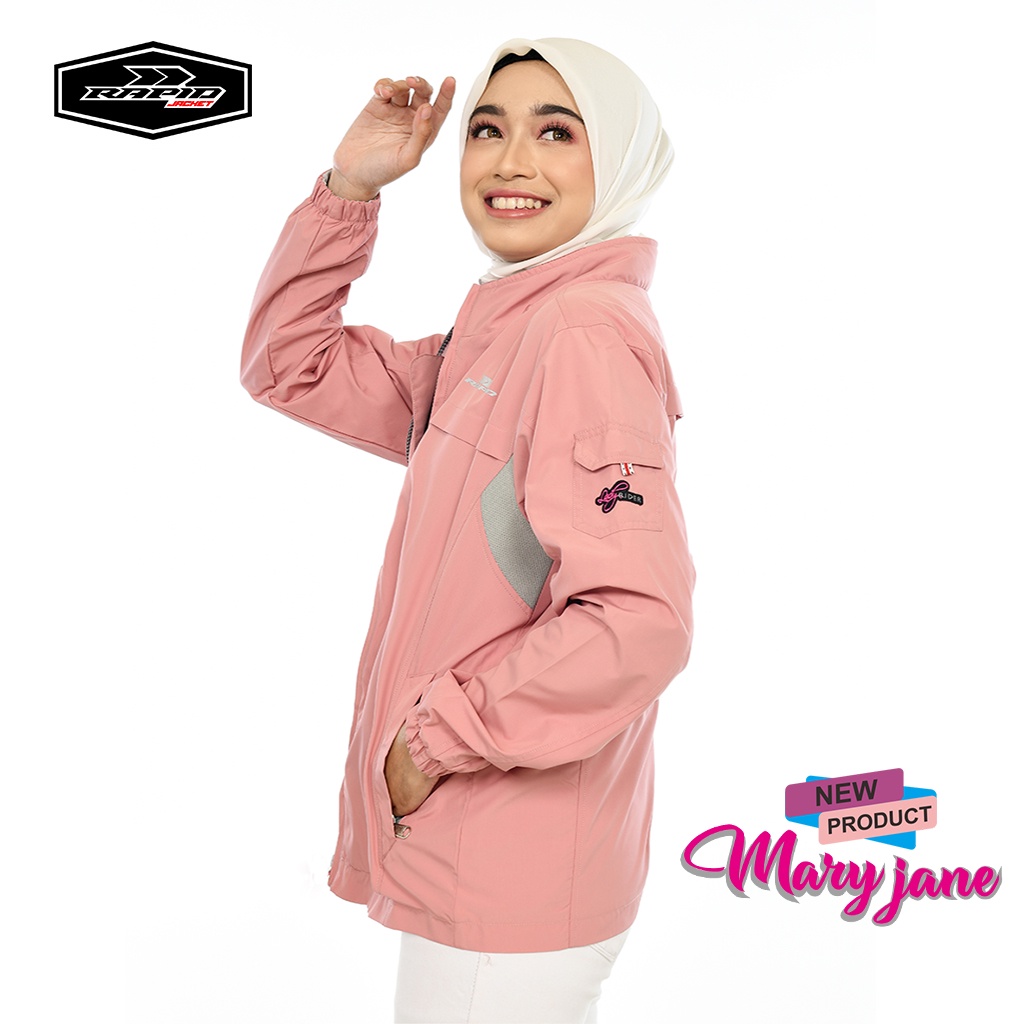 Jaket motor wanita  keren  anti air jacket harian RAPID MARYJANE