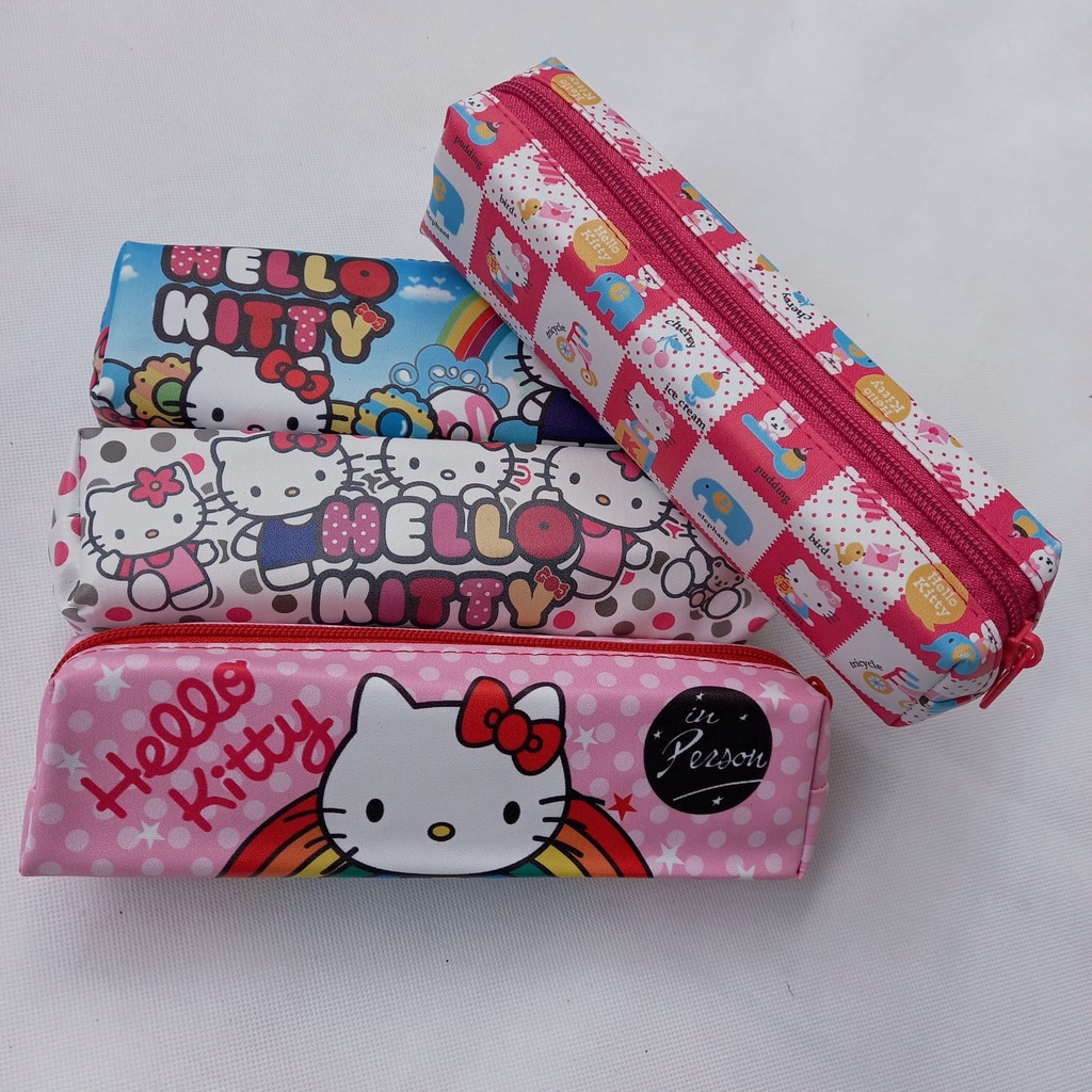 Kotak Pensil Tepak Pensil Lucu Motif Unik Tempat Pensil Murah-HELLO KITTY