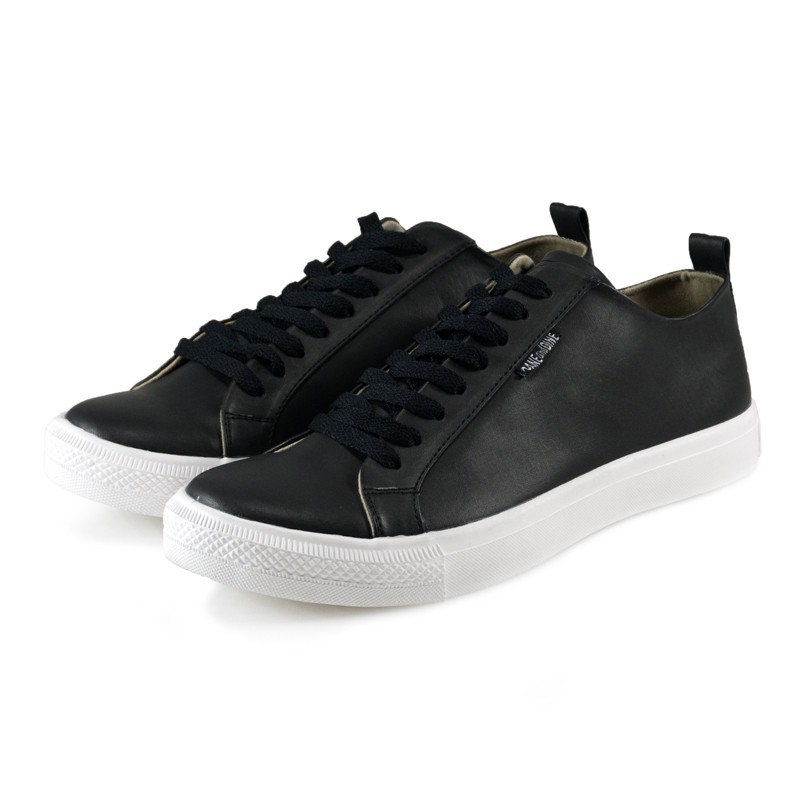 Sepatu Sneakers Pria Putih Hitam Dane And Dine - BLEKA