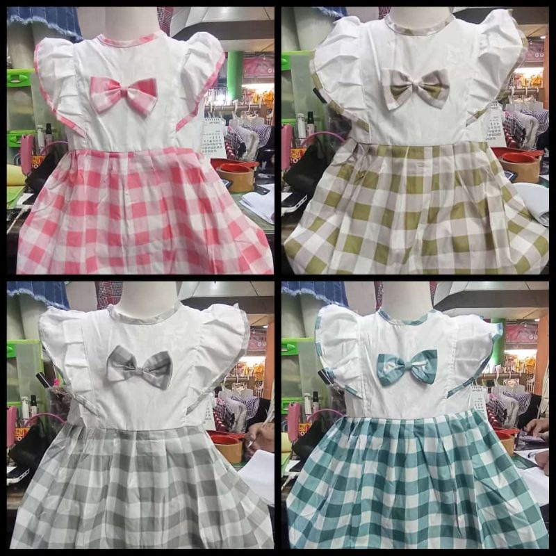 rok kotak anak perempuan lucu umur 2 - 3 tahun