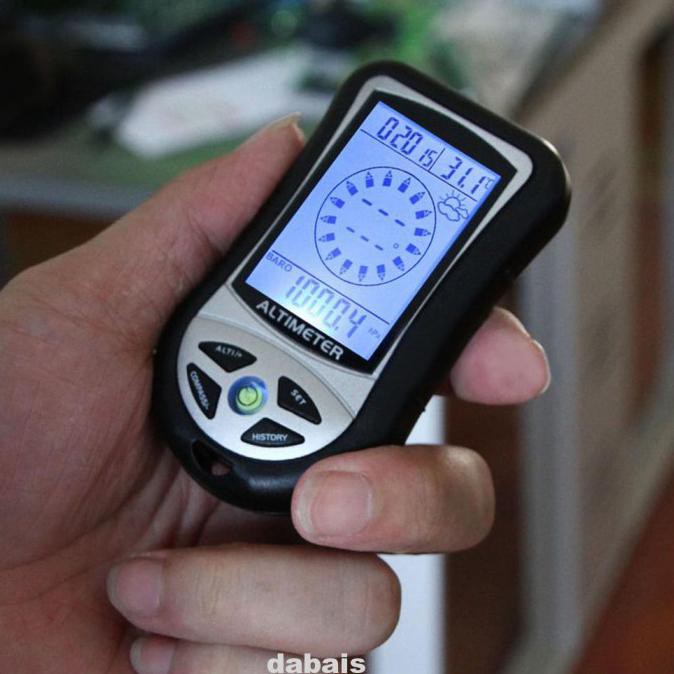 8 In 1 Black Practical LCD Display Outdoor Fishing Hiking With