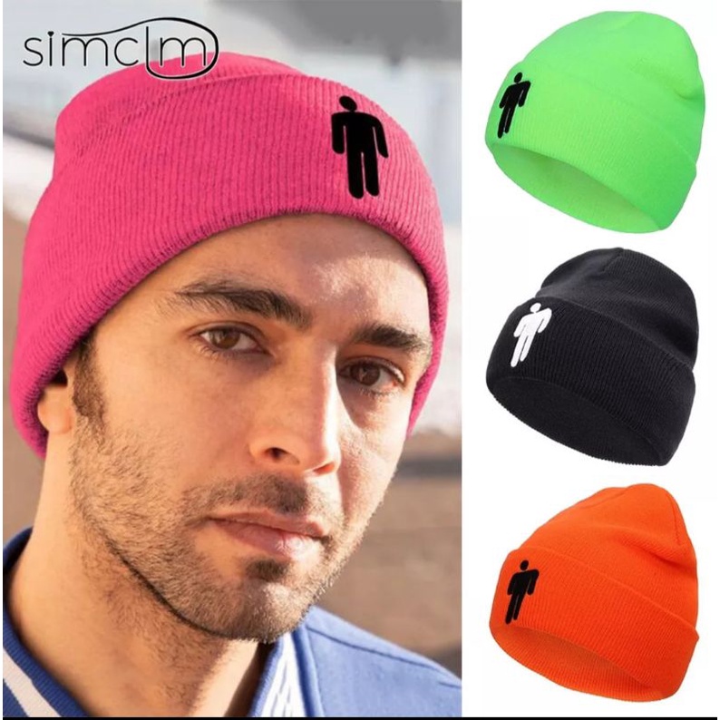 TERBARU!! kupluk Billie Eilish hip-hop musim dingin unisex rajut padat/kupluk import termurah/terlaris 2021 real pict (cod)