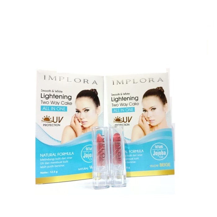 Bedak IMPLORA lightening two way cake-arrow store