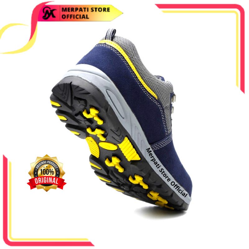 Merpati Store - Sepatu Safety Pria Original Safety Shoes Sport Kerja Proyek Lapangan Ujung Besi