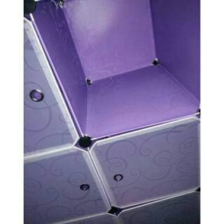 Lemari Plastik DIY  6 pintu  Purple Shopee Indonesia
