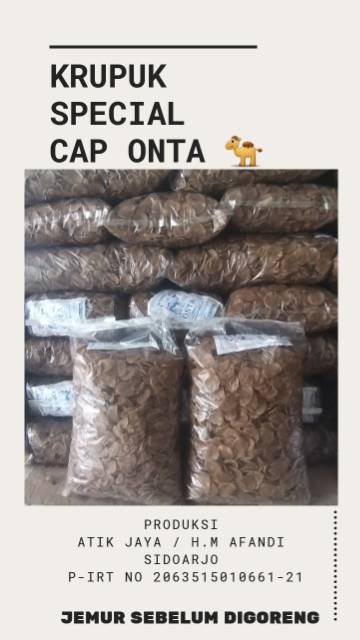 

Krupuk dawu onta