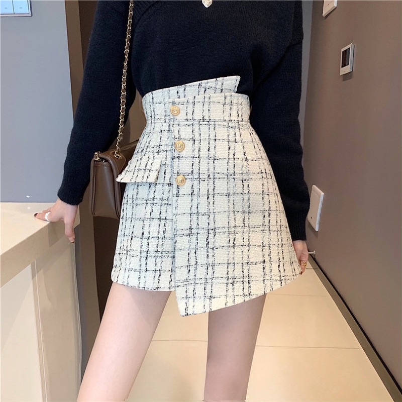 CELANA ROK PENDEK SKORT TWEED  WANITA MX614