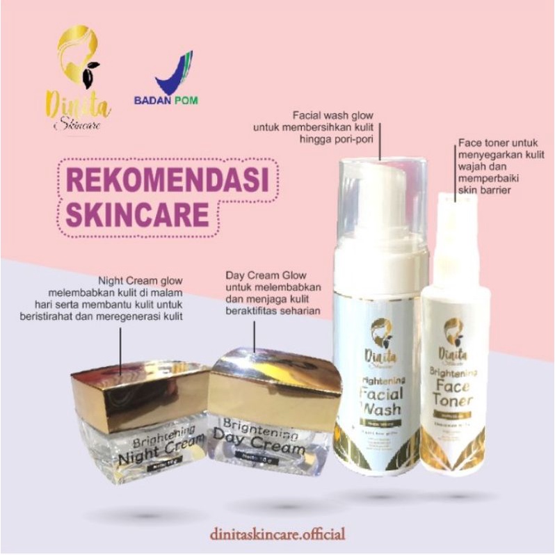 DINITA SKINCARE PAKET PREMIUM (BPOM)HANYA MENJUAL YANG  ORIGINAL