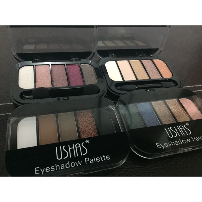 EYESHADOW MINI USHAS PALLETE 5 COLOR BPOM USHAS 5 WARNA ORIGINAL