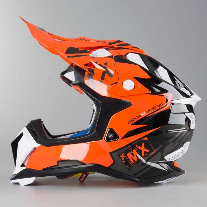 Helm Motorcross Cross LS2 MX470 Subverter Emperor Black Orange KTM OK