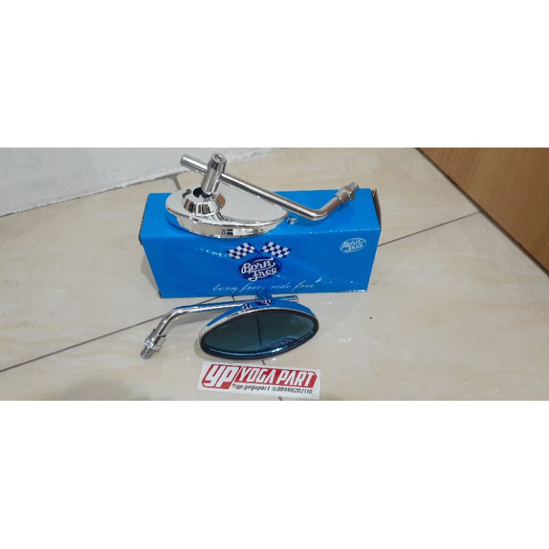 spion oval kecil chrome honda