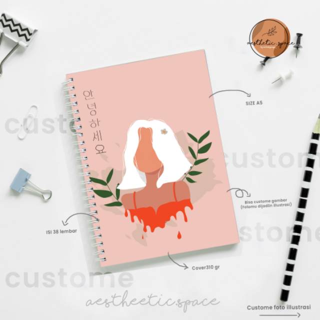 

BUKU TULIS KOREA ILLUSTRASI - BOOK MURAH- BUKU MURAH - SIMPLE - NOTE BOOK