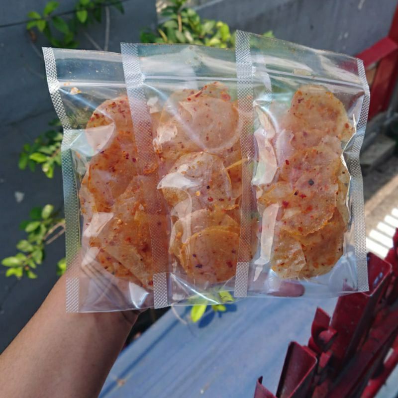 Keripik Kaca pedas daun jeruk kemasan pouch 100 gram