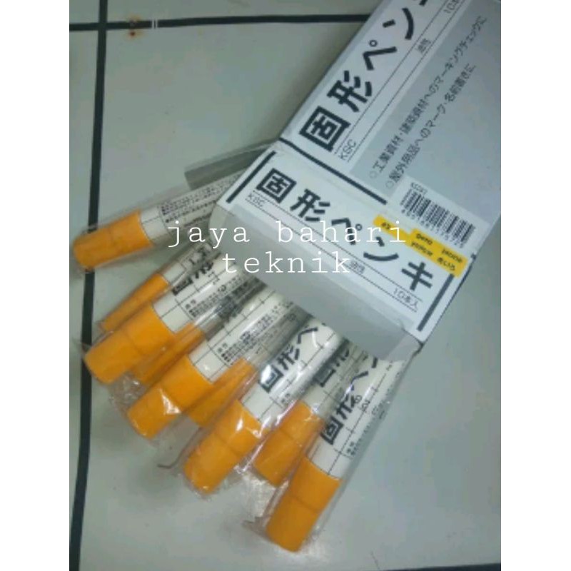 

Solid Steel MARKER SAKURA Yellow - Spidol Penanda Besi Permanen Kuning Sakura Color Made In Japan