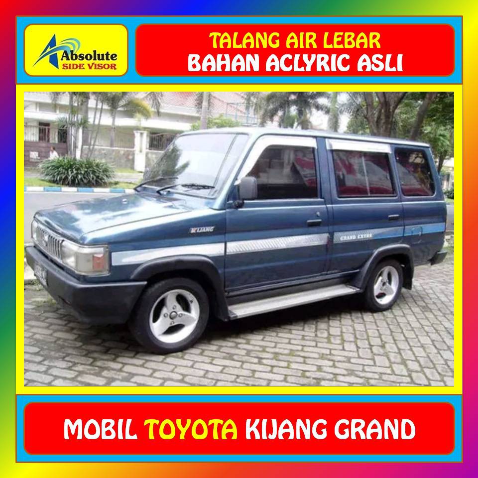 Jual Talang Air Depan Toyota Kijang Grand 1992 1996 Model Lebar Warna Hitam Merk Absolute Indonesia Shopee Indonesia