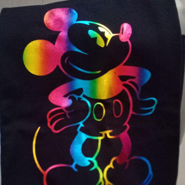 Mickey Berdiri Full Rainbow Full Colour