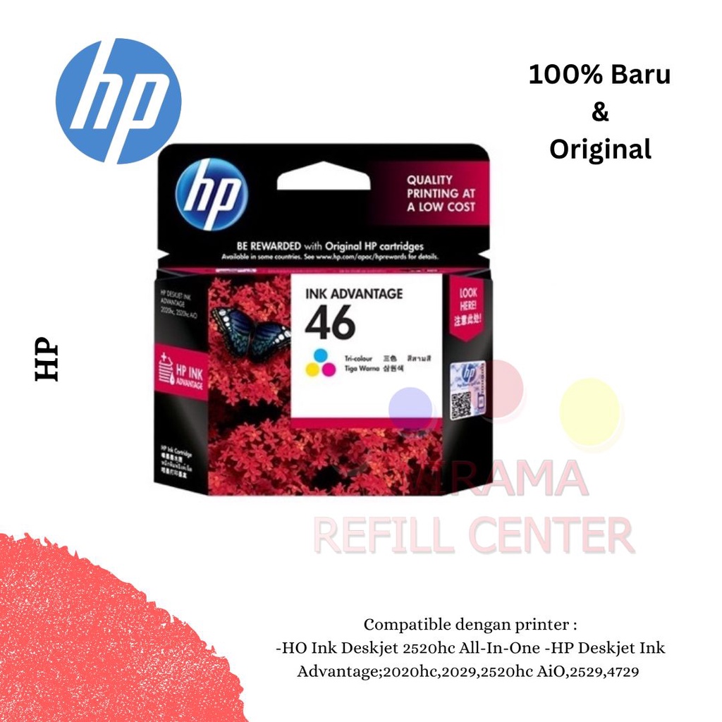 Tinta Cartridge HP 46 Original