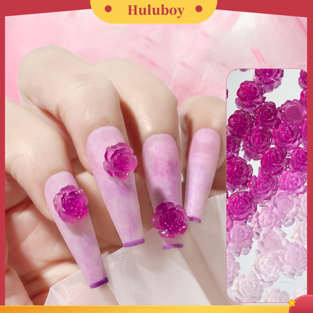 Huluboy Huluboy♡ Ornamen Bunga Camellia 3D Bahan Resin Untuk Dekorasi Nail Art