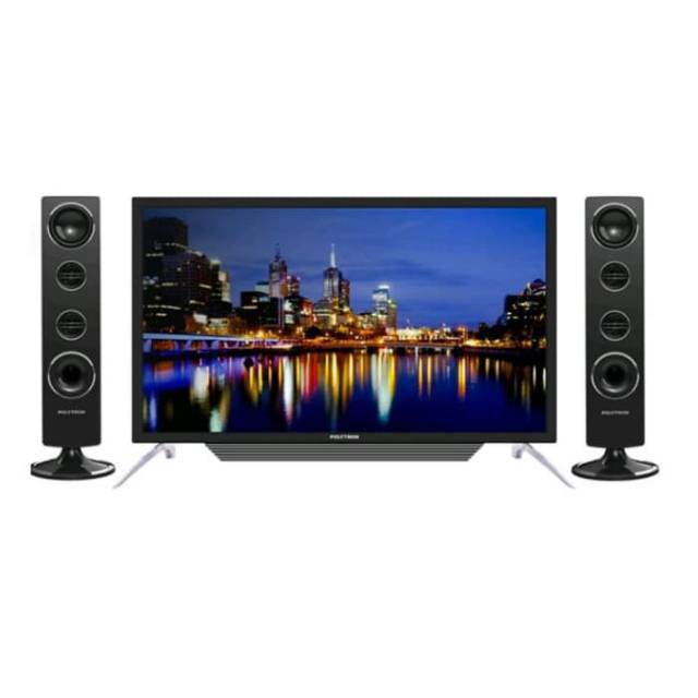 LED POLYTRON DIGITAL TV 32 Inch HD - PLD32TV1555 +Speaker Tower LED TV DIGITAL