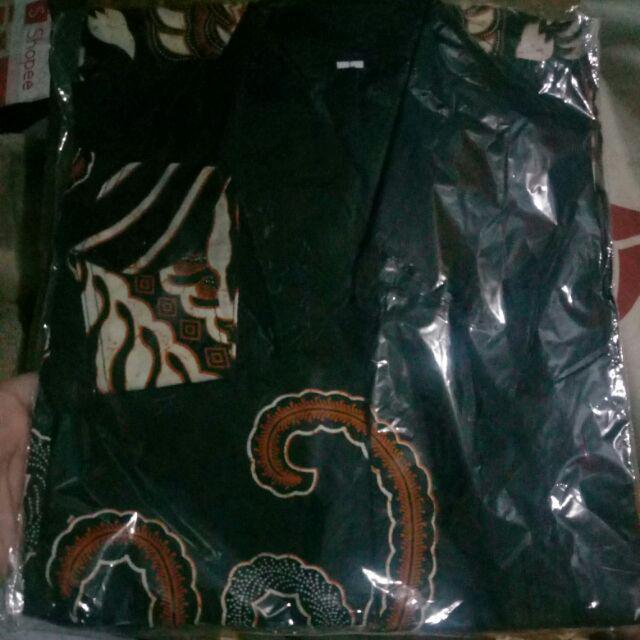 Kemeja Batik Pria Lengan Panjang Size M L Xl Xxl Bswart Batik Hrb026