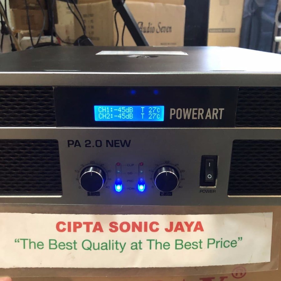 (PETI KAYU) power amplifier profesional amplifer POWER ART PA2.0 NEW