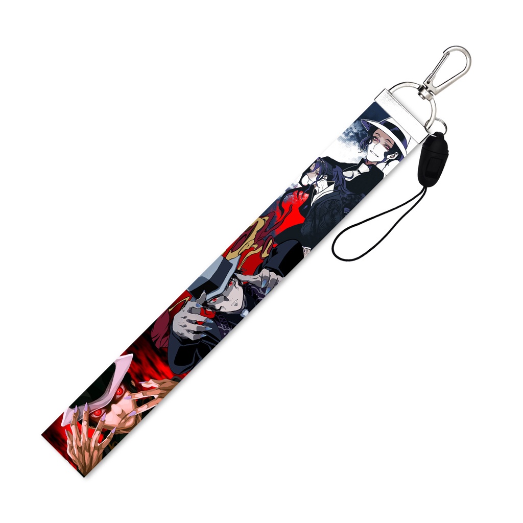 Tali lanyard Panjang Dapat Dilepas Desain Ghost killing blade Untuk Ponsel