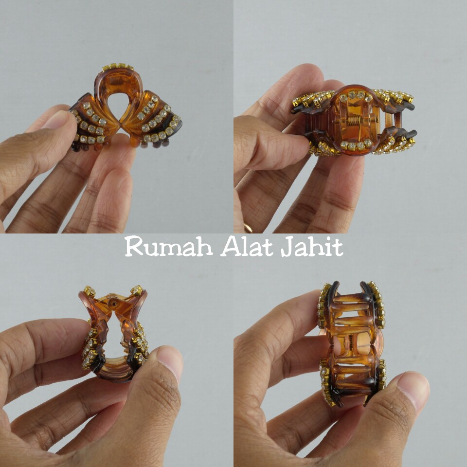 Jepit Rambut / Jedai Kecil Permata Pita 4cm