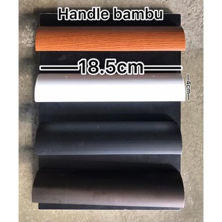 PEGANGAN PINTU  KAMAR  MANDI SLIDING  GESER HANDLE BAMBU 