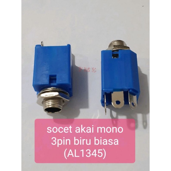 SOCKET AKAI MONO 3PIN BIRU