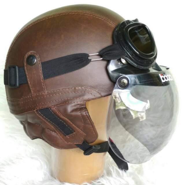 Helm Kulit SNI Club Coklat