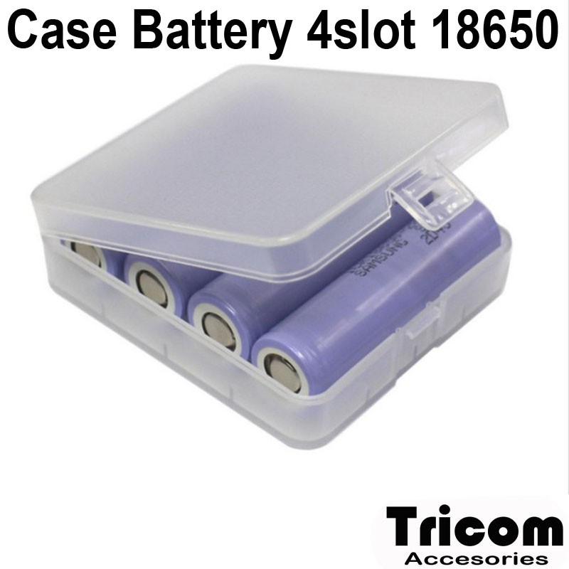 Tempat Baterai 18650 4 slot case battery
